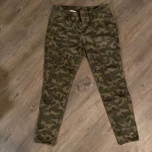 Lane Bryant camouflage cargo skinny jeans.